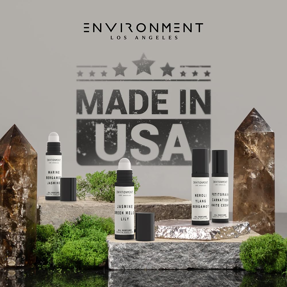 Environment Inspired by 5-Star Hotels RC 10ml Roll-on Perfume (Marine | Bergamot | Jasmine) Body Oil Fragrance, Roll On Oil, Body Fragrance for Women & Men, Luxury Scents, Vegan & Cruelty-Free