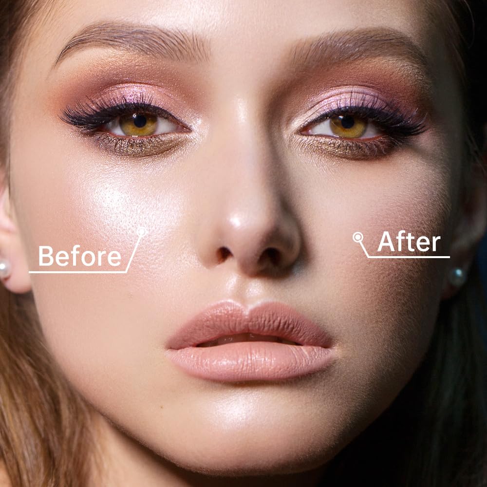 CATKIN Poreless Finish Loose Setting Powder Makeup, Translucent Natural Shimmer Finishing Makeup for All Skin Tones, 3 Colors Even Skin Tone – 0.42 oz Includes Velour Puff