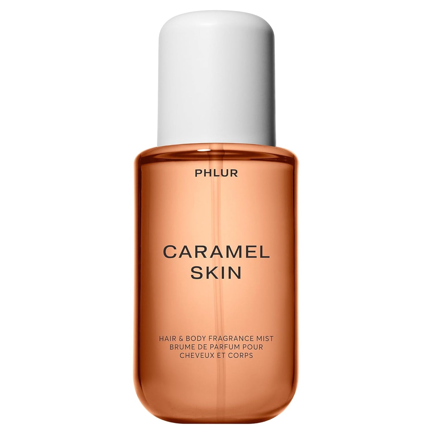 PHLUR Caramel Skin Body Mist - Hair & Body Fragrance Mist - Caramel Body Spray with Vanilla, Brown Sugar, Bergamot, Sandalwood & Musk (8 Fl Oz)