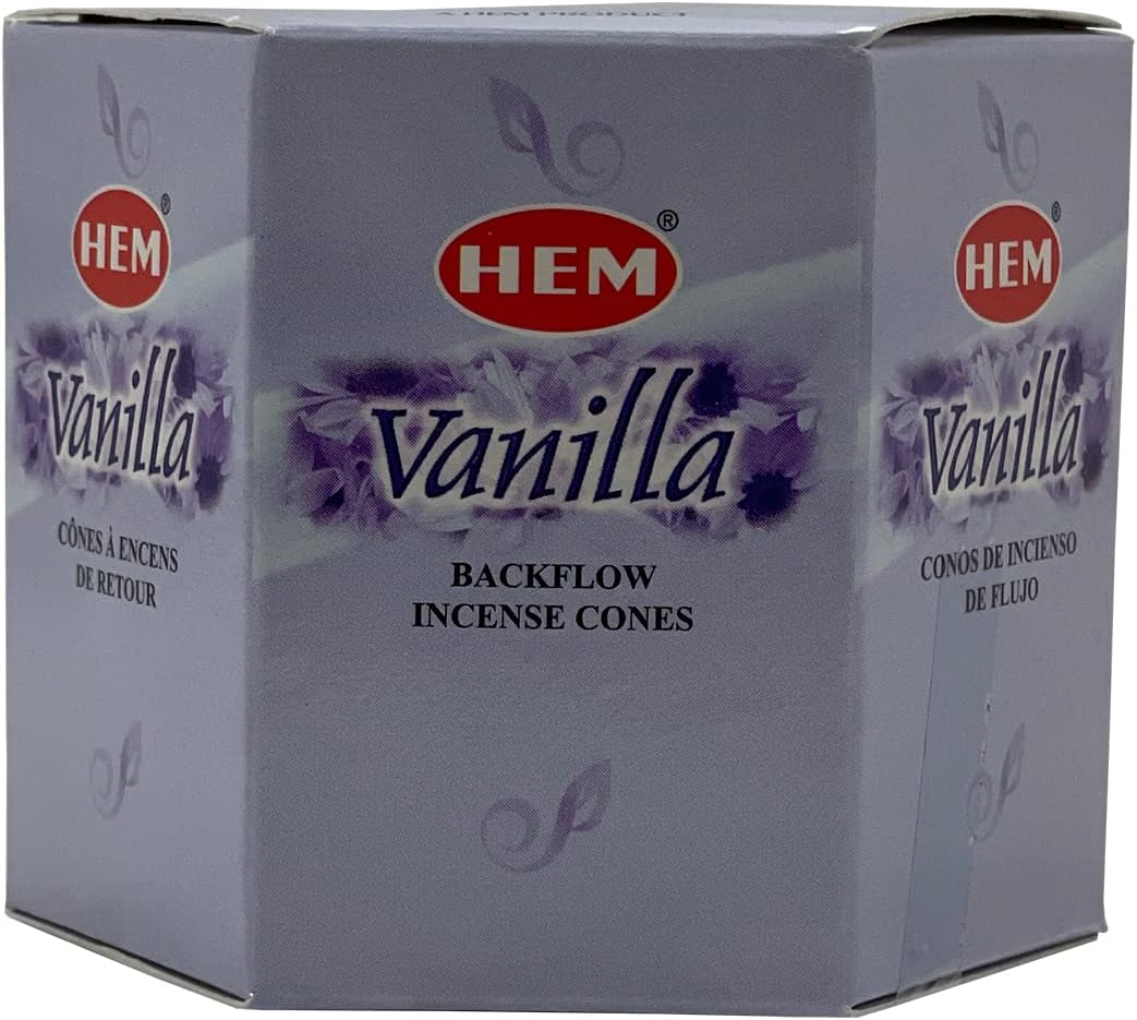 Vanilla Backflow Incense Cones for Waterfall Aromatic Smoke Fountain Haze Falls