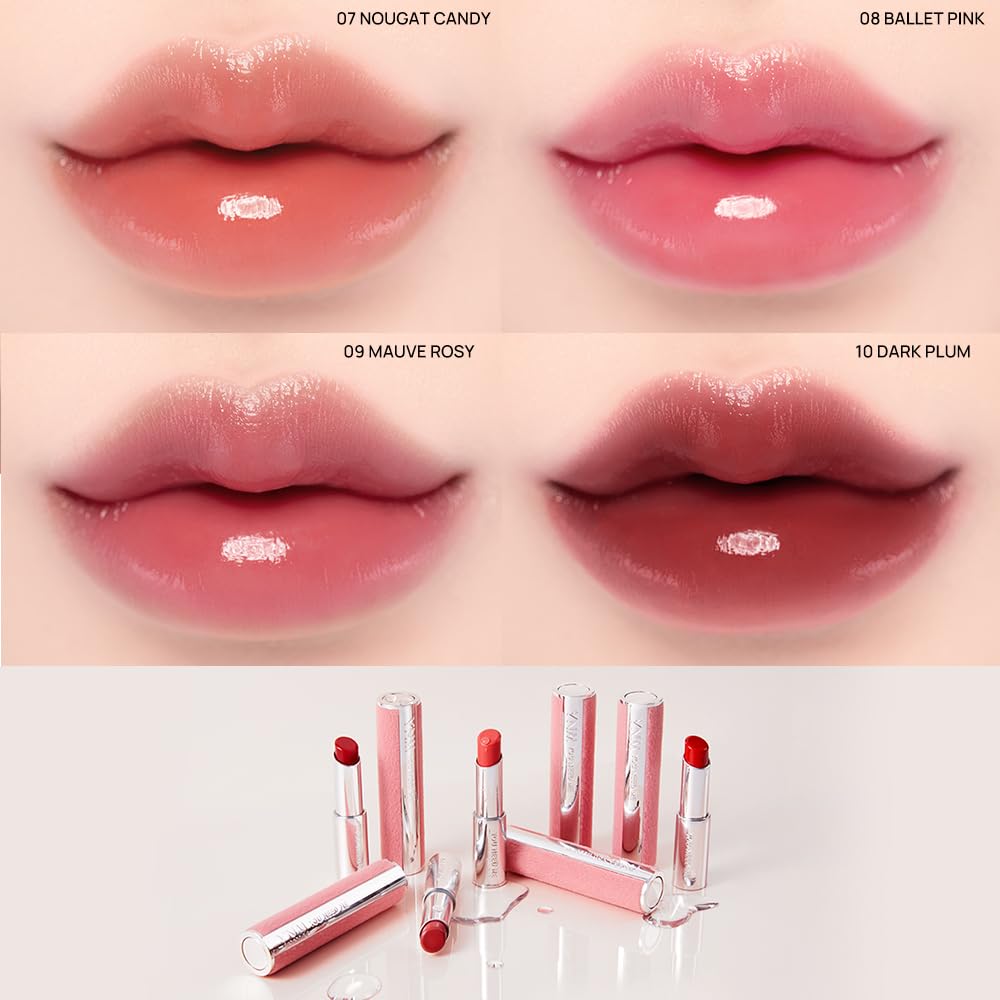 YNM Candy Gloss Balm 3g (07 NOUGAT CANDY, 3g)(+9 colors) K-beauty, Tinted, Color Lipstick Balm, Glossy, Moisture, korean, Jello lips, Non-Sticky and Long-lasting