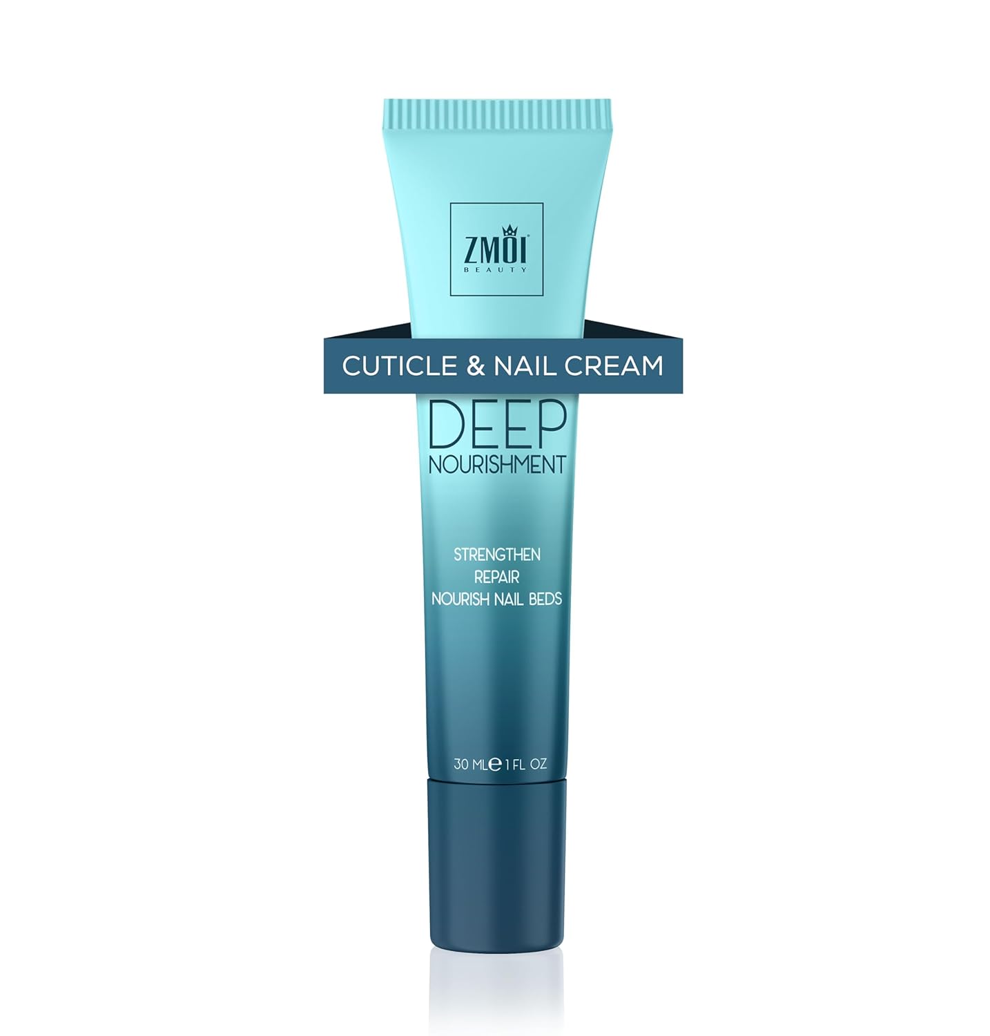 Cuticle & Nail Cream Treament, Deep Nourishing - USA Made - Daily Repair Nail Care w/Organic Shea Butter, Jojoba Oil - Soften Cuticles, Strengthen Nails, Hydrating (1 Fl Oz/Pack of 1)