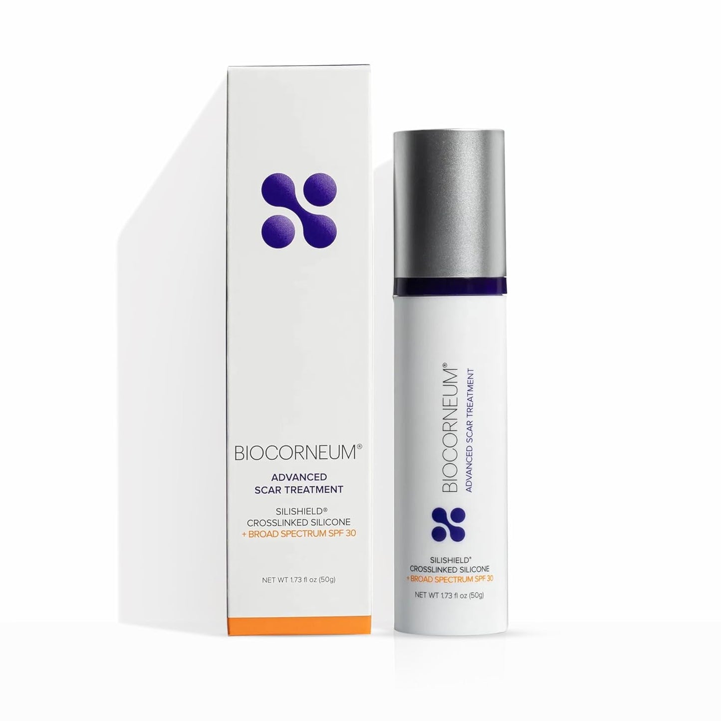 Advanced Scar Treatment with Silishield® & SPF 30 50g – Made in the USA, Fast-Drying, Water-Resistant Silicone Scar Gel - Surgeon Recommended for New & Old Scars - Suitable for Children Over 6 Months