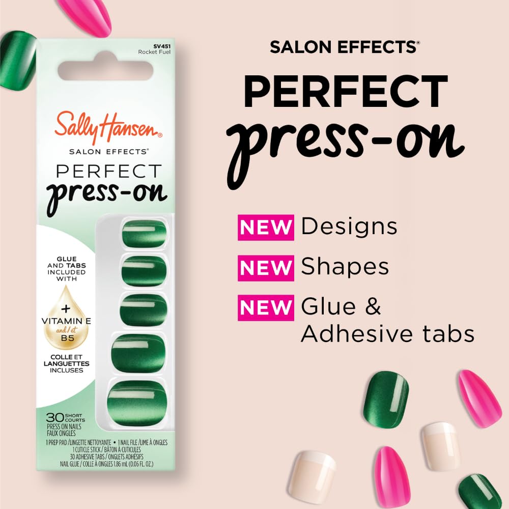 Sally Hansen Instant Cuticle Remover & Salon Effects Cinna-Snap Press On Nails