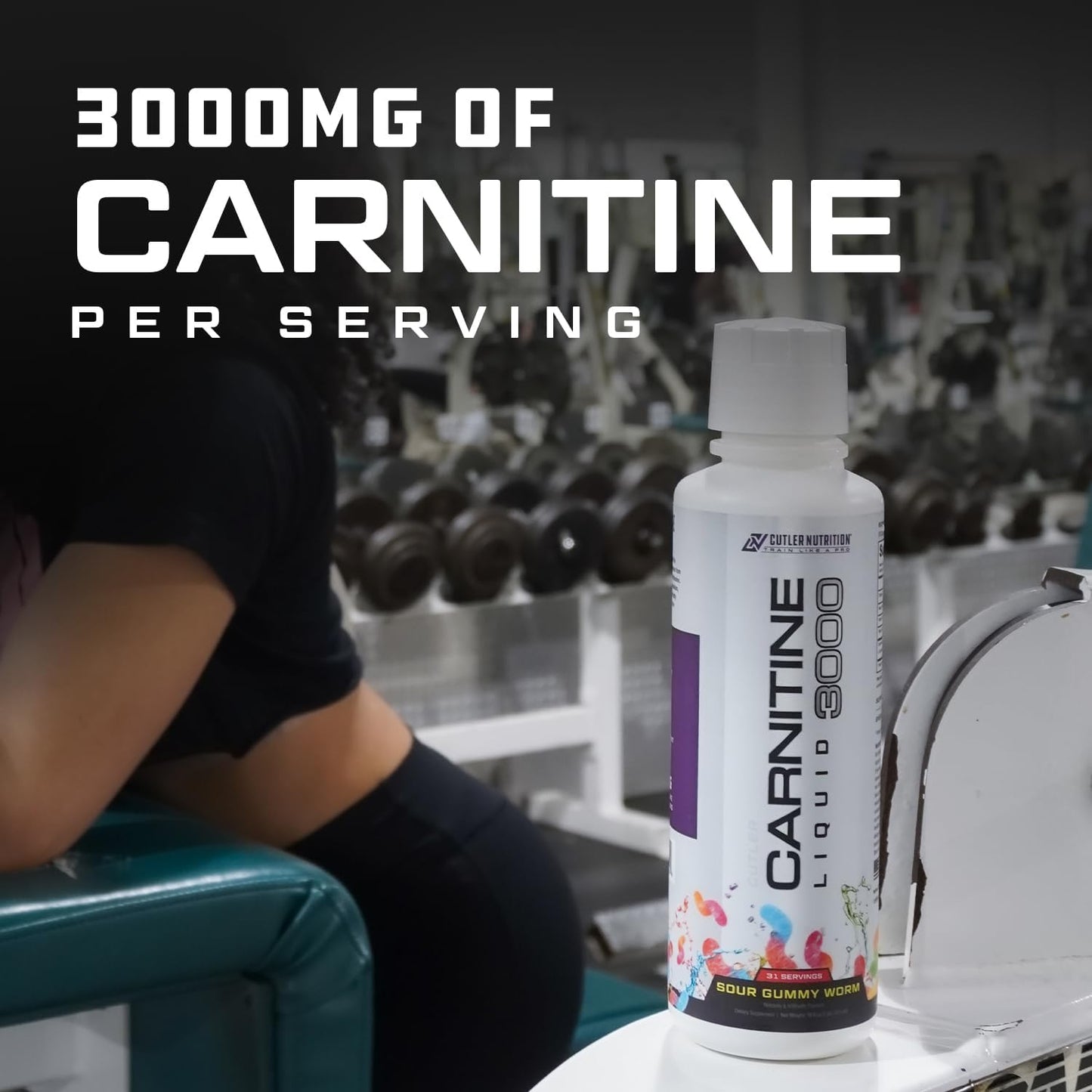 Cutler Nutrition Liquid L-Carnitine Supplement with Acetyl L-Carnitine & L-Carnitine Tartrate Forms - Pre Workout Formula for Optimal Absorption, Energy & Muscle Support