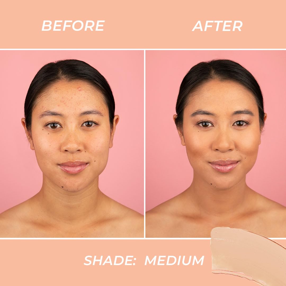 MCoBeauty Miracle BB Cream, Medium, Skin-Perfecting Coverage for Effortless Beauty, Vegan, Cruelty Free Cosmetics