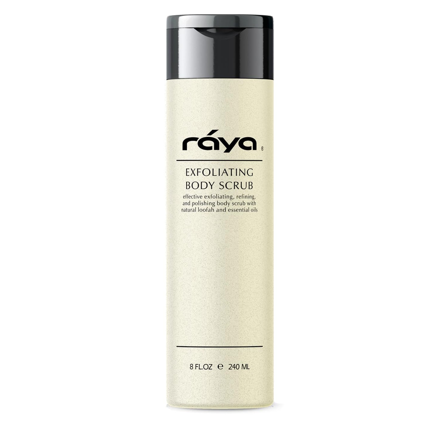RAYA Exfoliating Body Scrub 8 oz (S-103) | Exfoliating, Refining, and Polishing Body Scrub | Made with Natural Loofah and Essential Oils | Relieves Ingrown Hairs