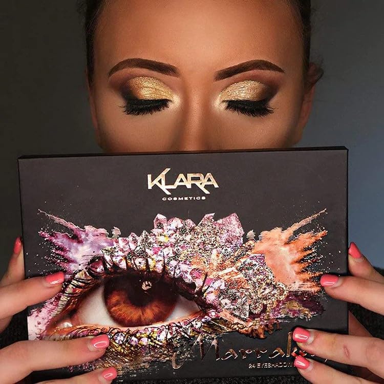 24 Shade Eyeshadow Palette - Festive Luxury Vibrant Bold Full-Color Pigment Long Lasting Matte Shimmer Eye shadow Palette (Marrakech)