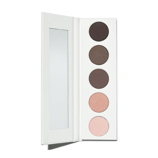 Well People Power Palette Eyeshadow, Five Long-wear, Hyper-pigmented Matte & Shimmer Shades For Intense Color, Vegan & Cruelty-free, Violet