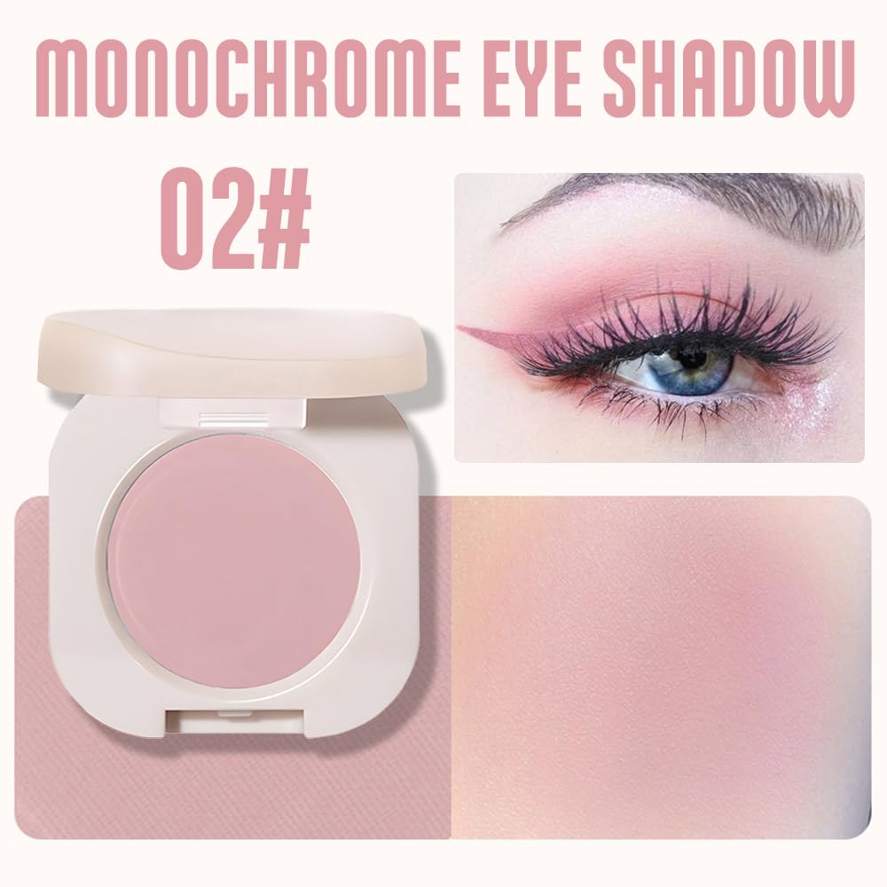 Matte Eyeshadow Palette Makeup for Green Blue Eyes, Matte Nude Pink eyeshadow For Women, Holographic Multichrome Cream Iridescent Single Monochrome Eye Shadow Makeup