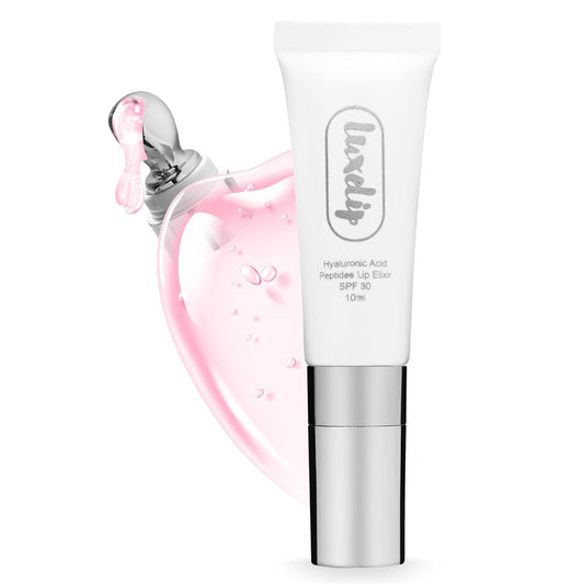 Tinted Lip Balm Elixir for OIder Women, Hydrating Vegan Lip Care with Sheer Color & Moisturizing Glow – Non-Sticky Nourishing, Lip Plumping Treatment for Soft, Smooth Lips (Strawberry 10ml)