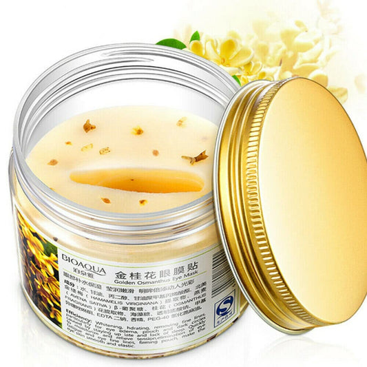 BIOAQUA Golden Osmanthus Eye Mask Gold Eye Treatment Masks Under Eye Patches Dark Circles Treatment Eye Bags Patches Puffy Eyes Anti-Wrinkle Undereye Gel Pads 80Pcs