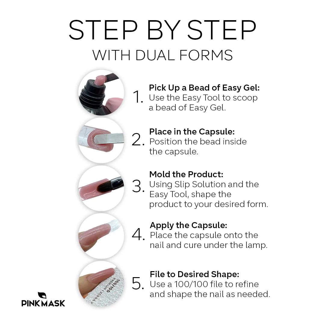 Professional Dual Forms Ballerina - 120 Units for Nail Extensions