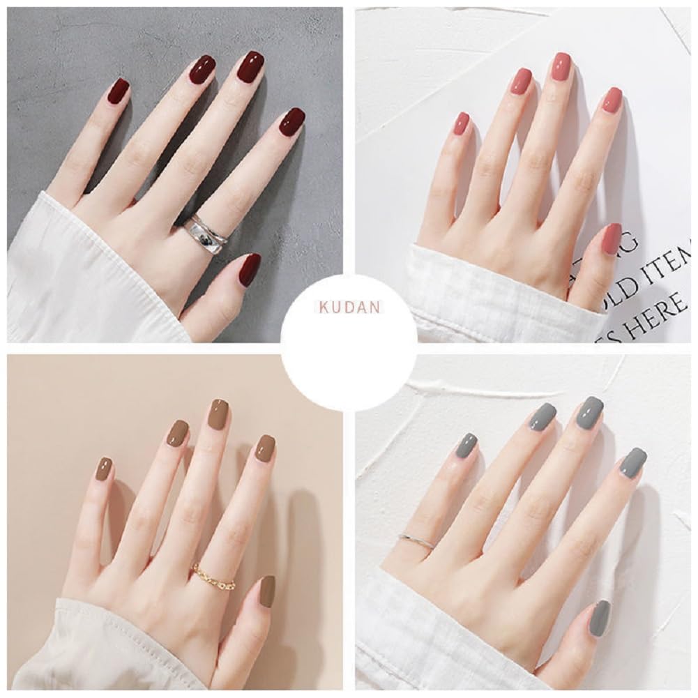 Nail Polish set - Nail Lacquer Quick Dry, Full Size, Vibrant, Colorful, Trendy, Glitter, Glossy, Metallic, Matte Nail Art Nail Shades (N21 dark purple, 52g)