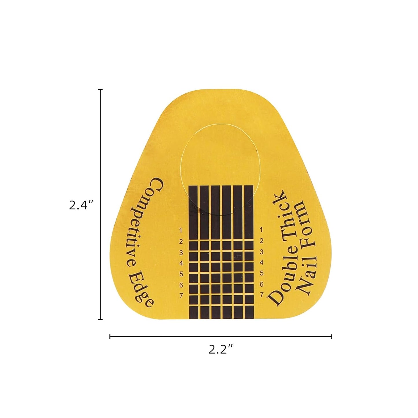 500 Pcs Nail Forms Gold Horseshoe Nail Extension Guide Paper Forms for Builder Gel, Polygel, Acrylic Nails