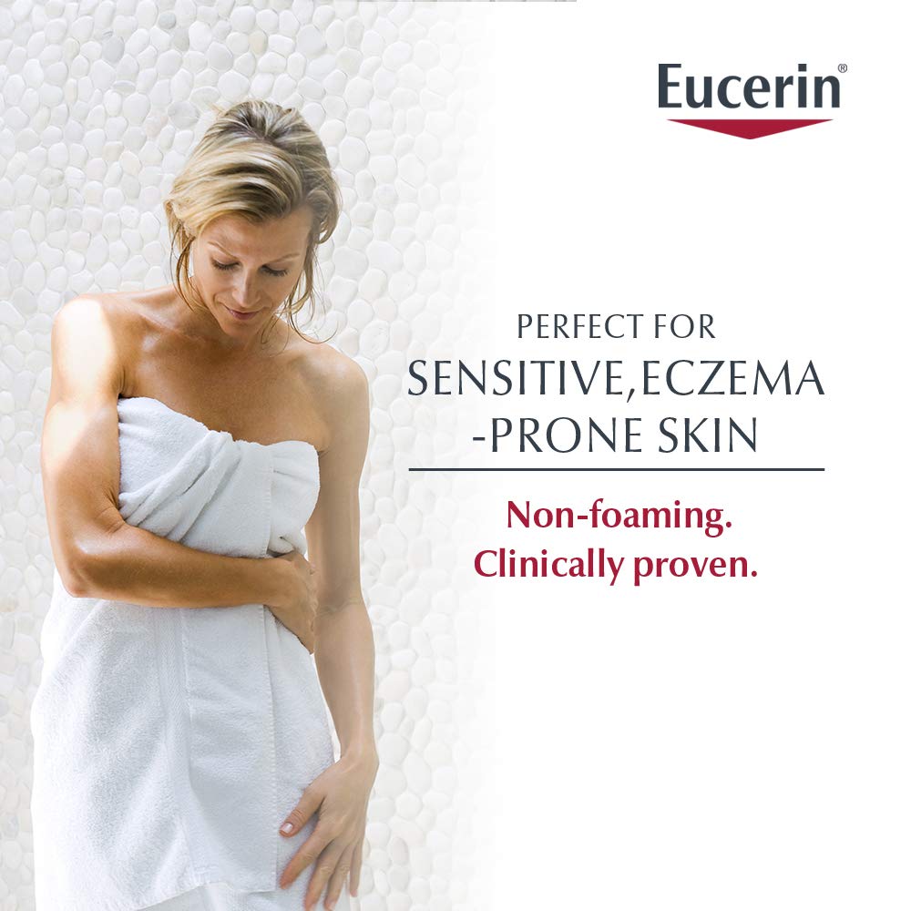 Eucerin Eczema Relief Cream Body Wash, Eczema Body Wash with Colloidal Oatmeal, Ceramide-3 and Licorice Root Extract, 13.5 Fl Oz Bottle