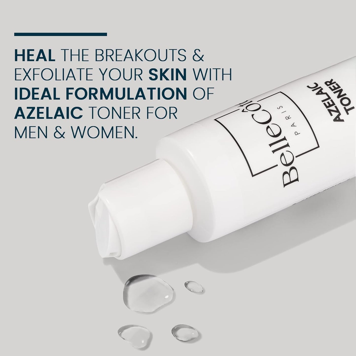 Skin Care Acne Treatment Toner - 10% Azelaic Acid, 2% Salicylic Acid, Tea Tree Oil Clean and Clear Acne Serum, Rosacea Treatment for Face, Reduces Blackhead | 4oz