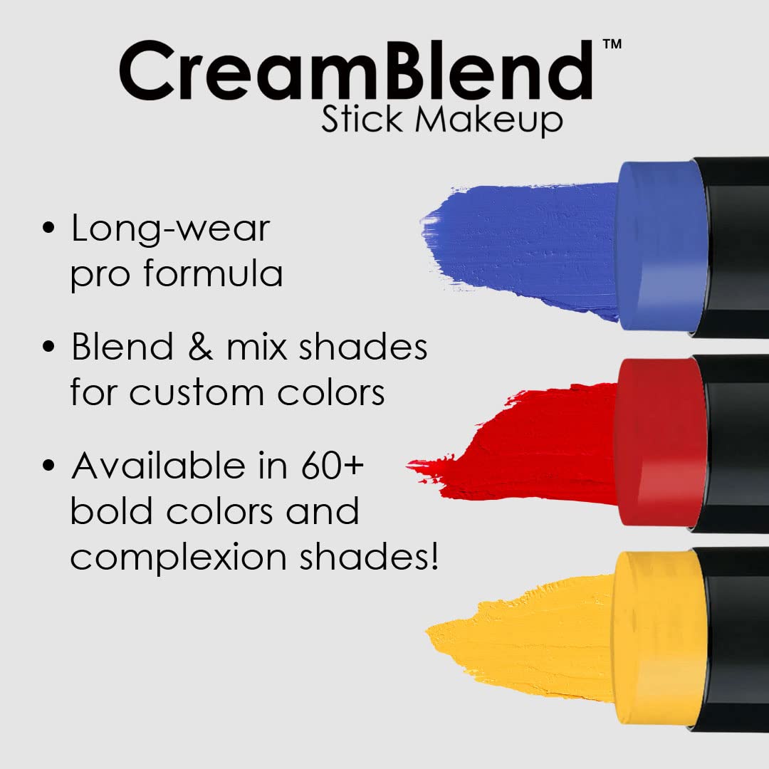 Mehron Makeup CreamBlend Stick | Face Paint, Body Paint, & Foundation Cream Makeup | Body Paint Stick .75 oz (21 g) (Pastel Orange)