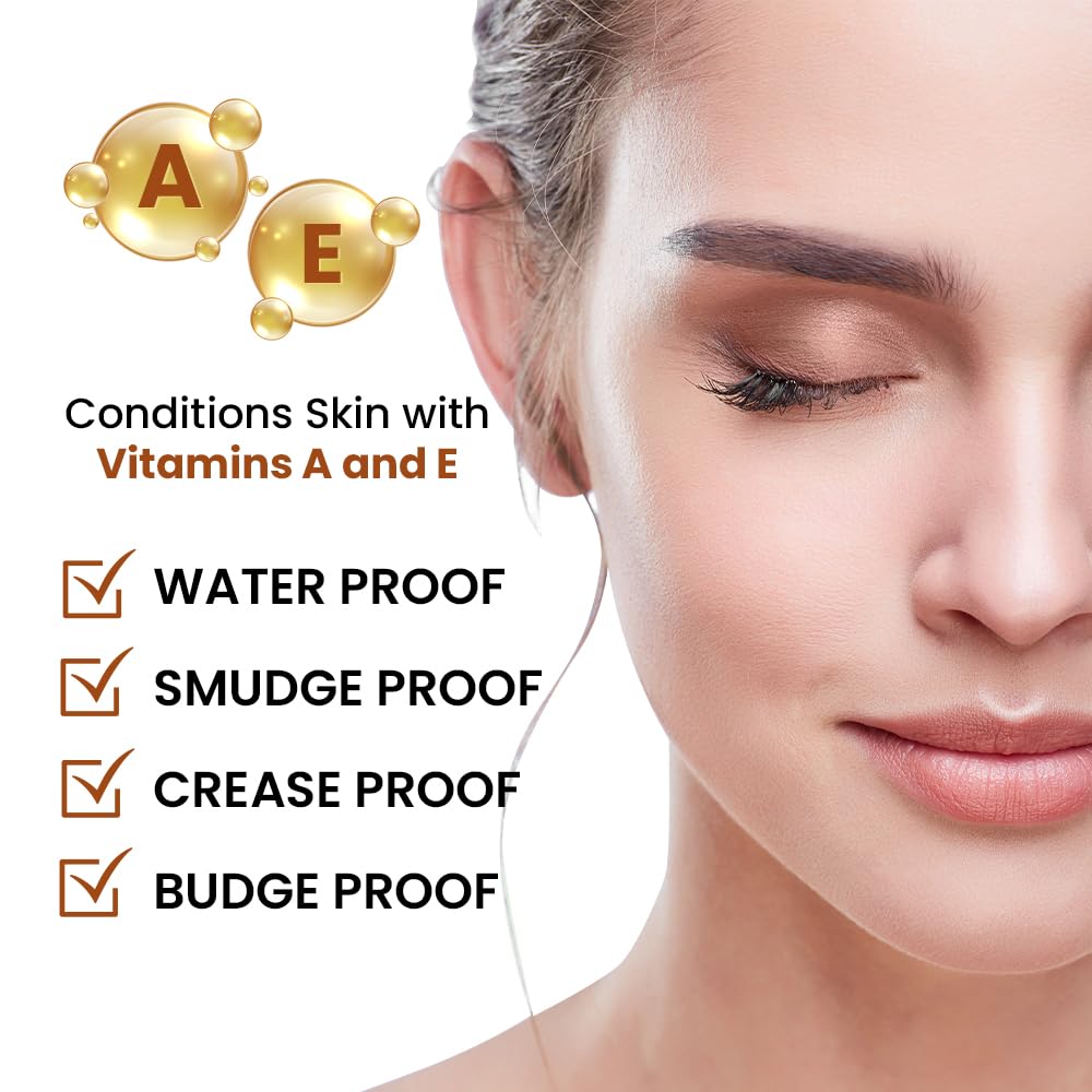 Mommy Makeup Any Wear Creme Eyeshadow - Waterproof, Crease-Proof, Long Lasting, High Pigment, Oil-free - Cream to Powder for Eyes, Cheeks & Lips (Golden Khaki)