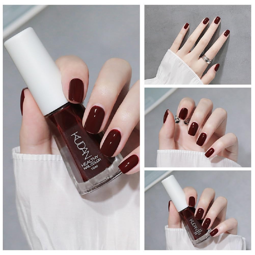 Nail Polish set - Nail Lacquer Quick Dry, Full Size, Vibrant, Colorful, Trendy, Glitter, Glossy, Metallic, Matte Nail Art Nail Shades (N26 Reddish brown, 52g)