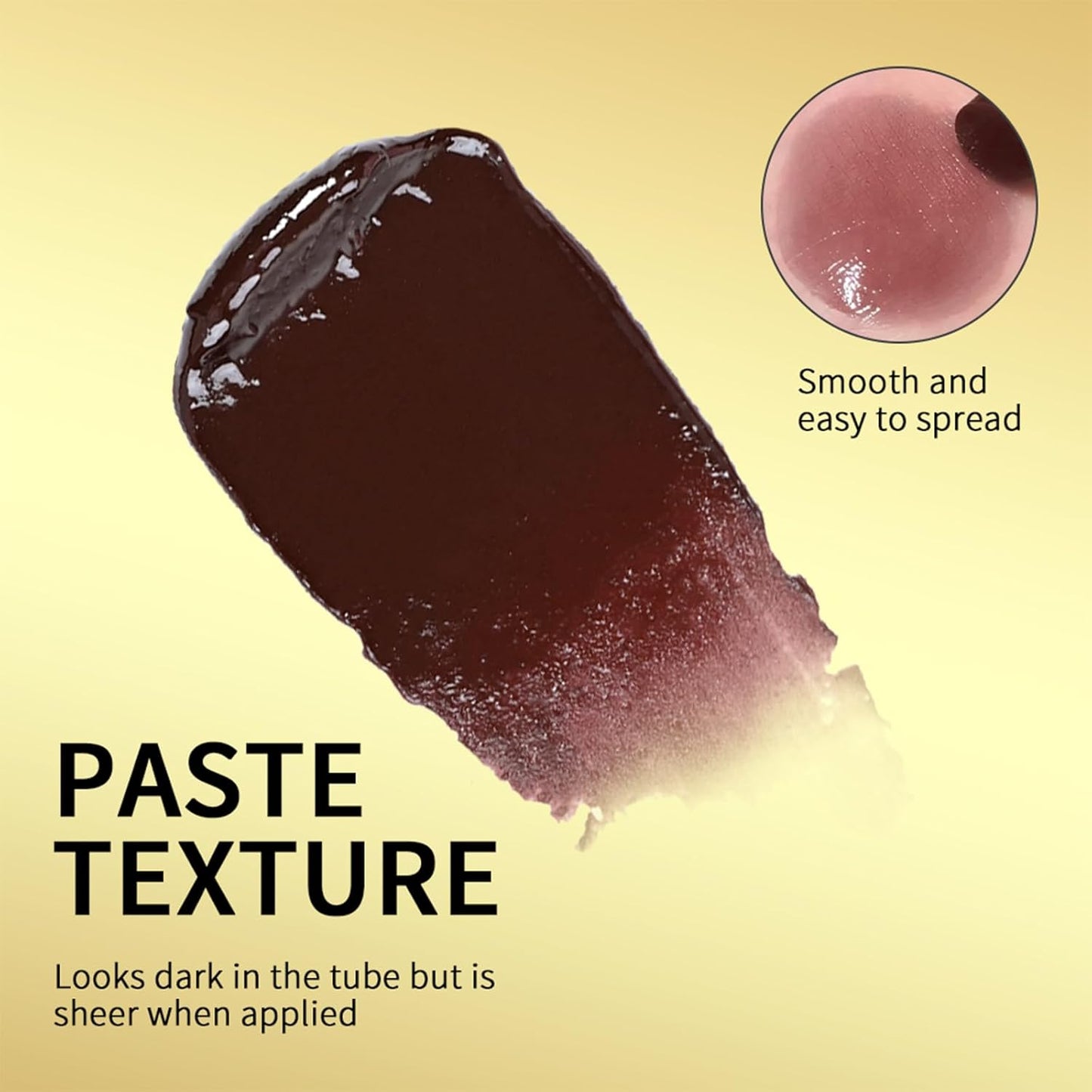 2Pcs Honey Lipstick Tinted Lip Balm, Deep Moisturizing Lip Color, Nourishing Lip Balm, Black and Pink Honey Lip Gloss, Hydrating Lipstick for All Skin Tones (Cherry + Pink)