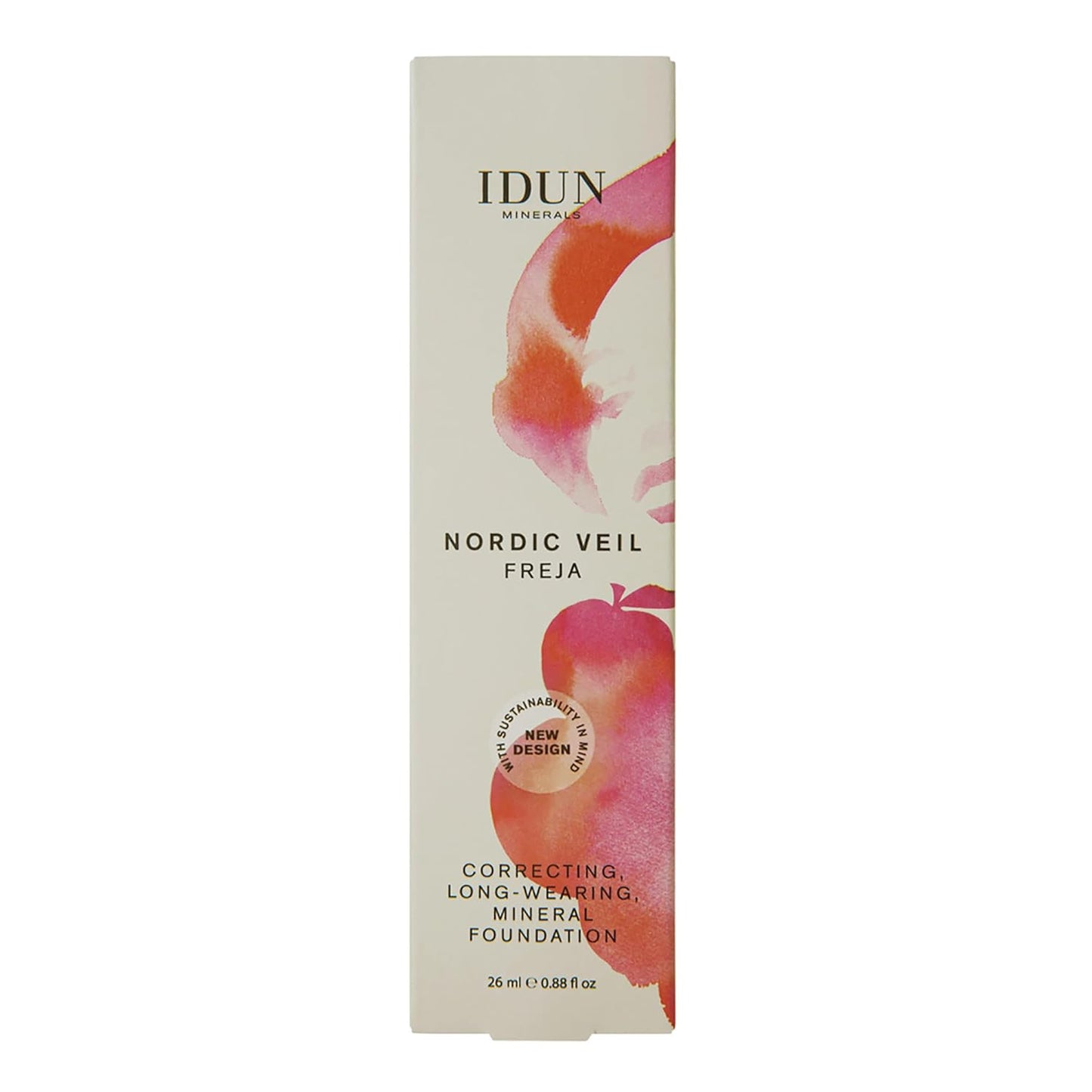 Liquid Nordic Veil Foundation - Full and Poreless Coverage, Long Lasting, Soft Matte Finish - Purified and Safe for Sensitive Skin - 306 Freja - Light Medium Warm - 0.88 oz