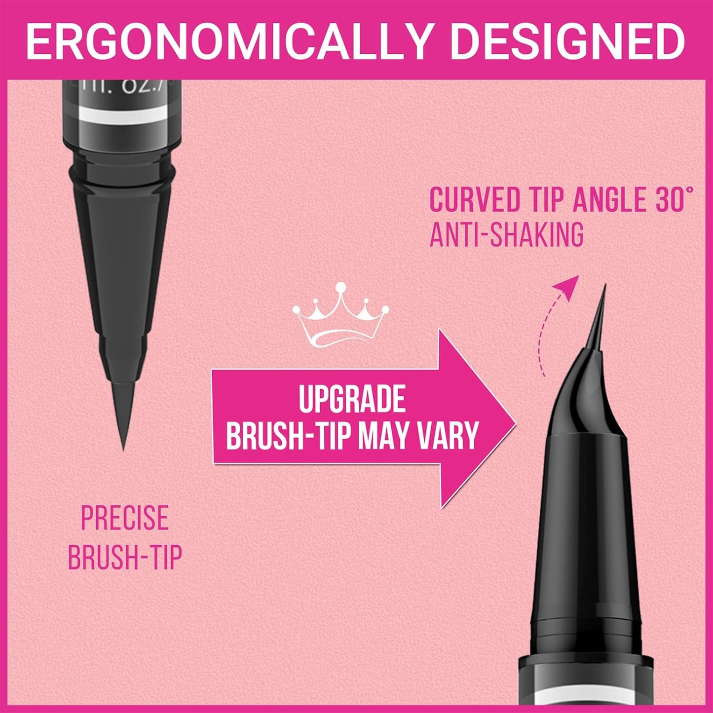 iMethod Eyebrow Pen - Eyebrow Pencil Magical 2-in-1 Eye Brow Pencils for Women with 4-Fork-Tip & Precise Brush-Tip for Natural Hair-Like Brows, Last All-Day, with Eyebrow Spoolie Brush, Brown