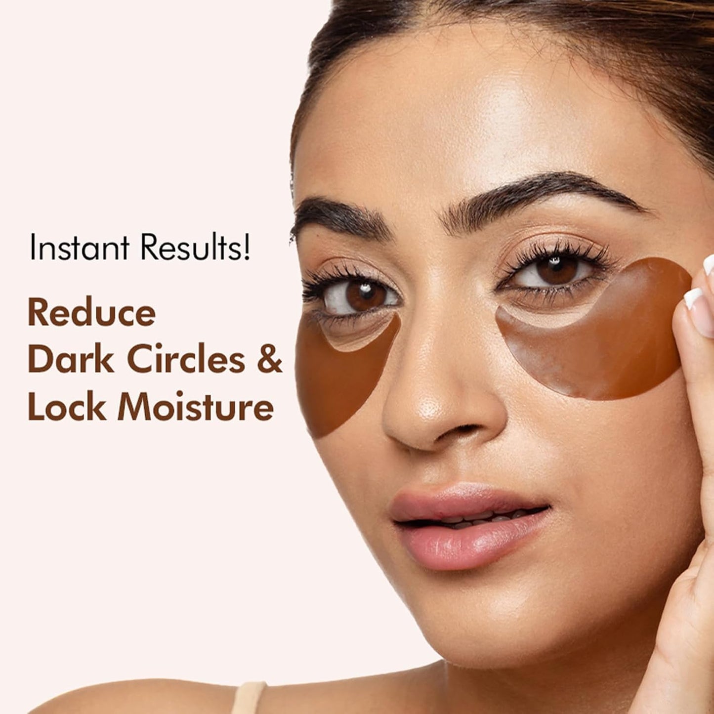 mCaffeine Coffee Hydrogel Under Eye Patches for Dark Circles & Puffiness Reduction | Caffeine & Hyaluronic Acid | Cooling Eye Patches with Moisture-Lock Technique for 2x Hydration - 30 Pairs | 90g