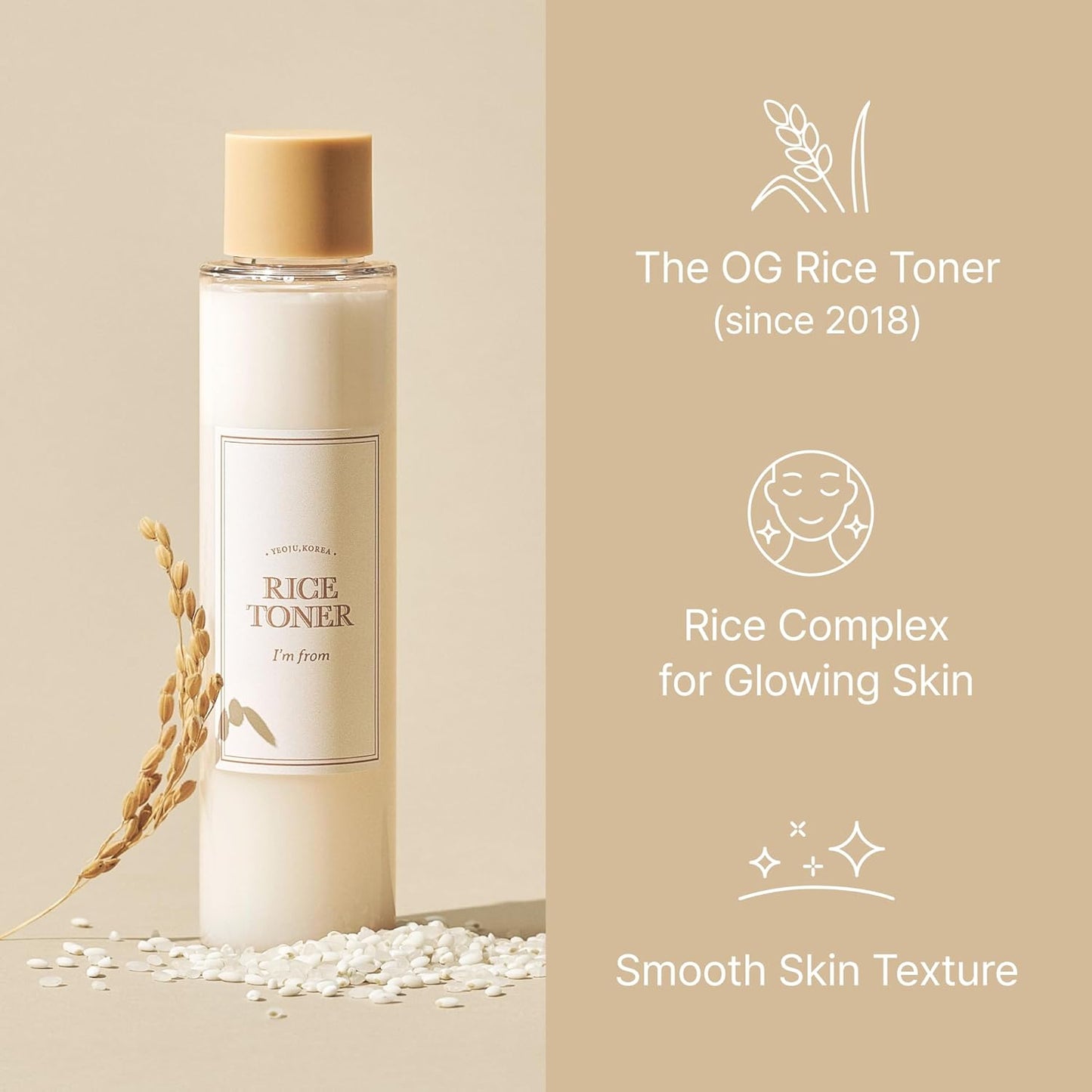 [I'm From] Miniatures of Rice Toner, Mugwort Essence, Fig Boosting Essence (Rice), Travel Essentials, Stocking Stuffers, Gifts for Women