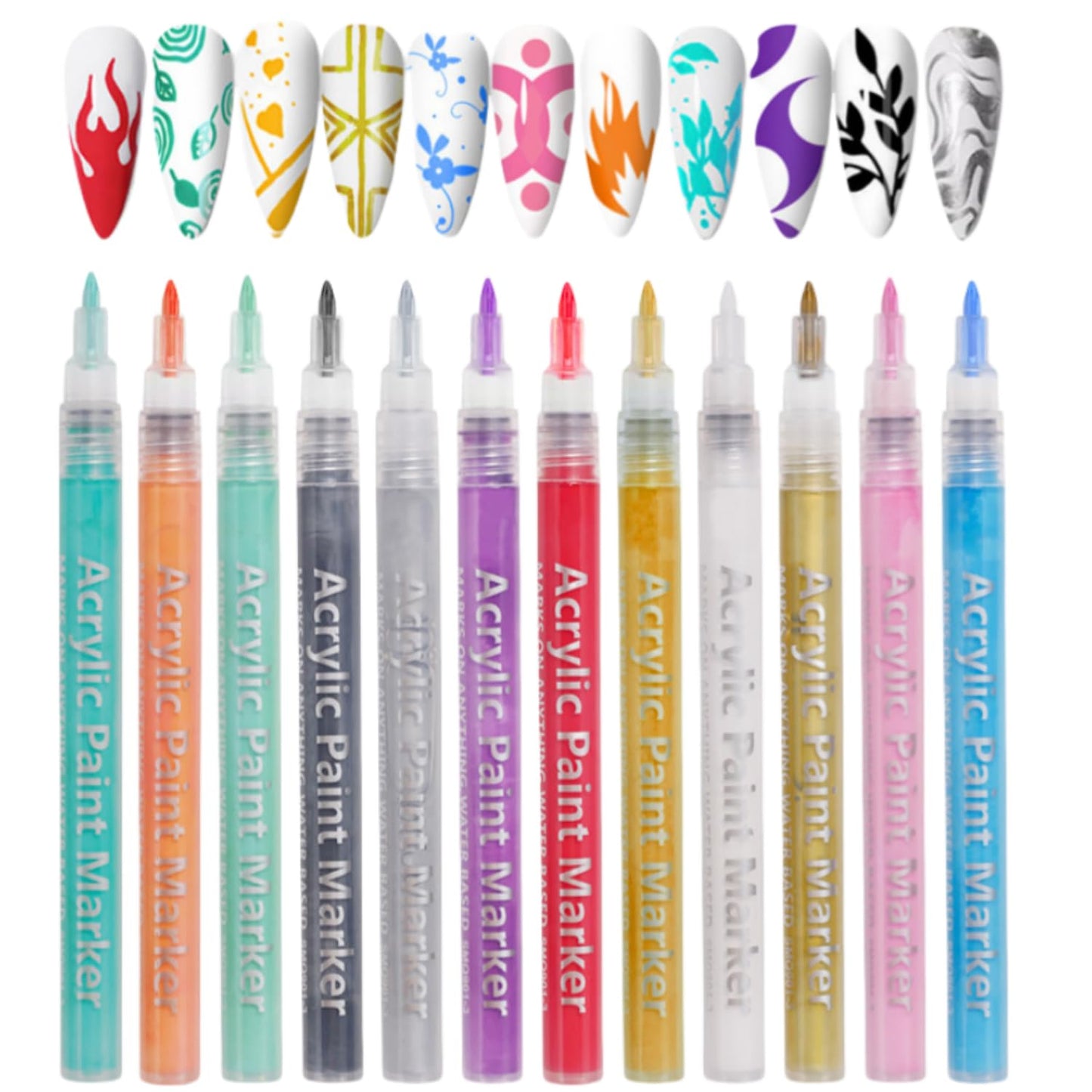 Nail Polish Pen, 1 PCS Nail Art Pen, Nail Pencil, DIY Drawing Painting Pen, for Nails DIY (Coffee)