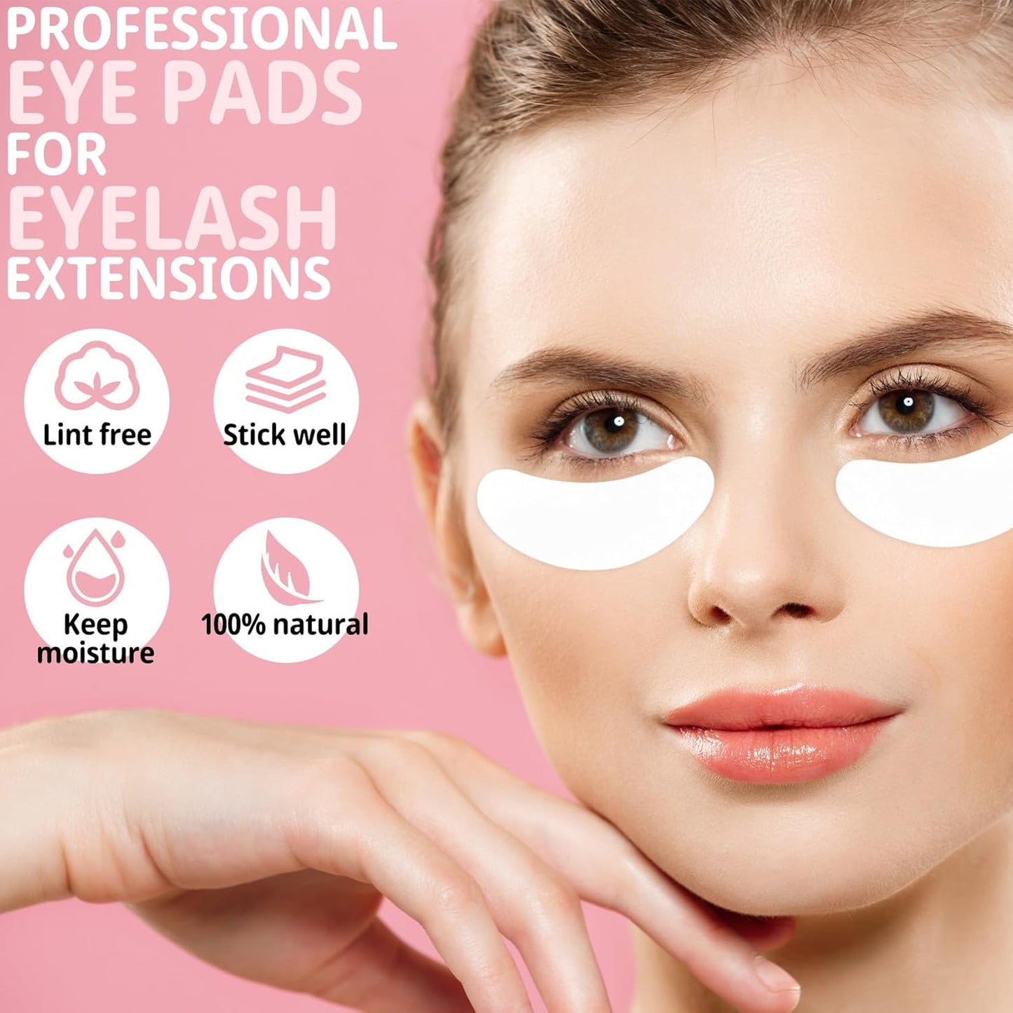 30 Pairs Under Eye Patches, Isolation Eyelash Extension Pads, Under Eye Gel Pads for Pro Salon and Individual, DIY Lashes Extension Supplies (Gold)