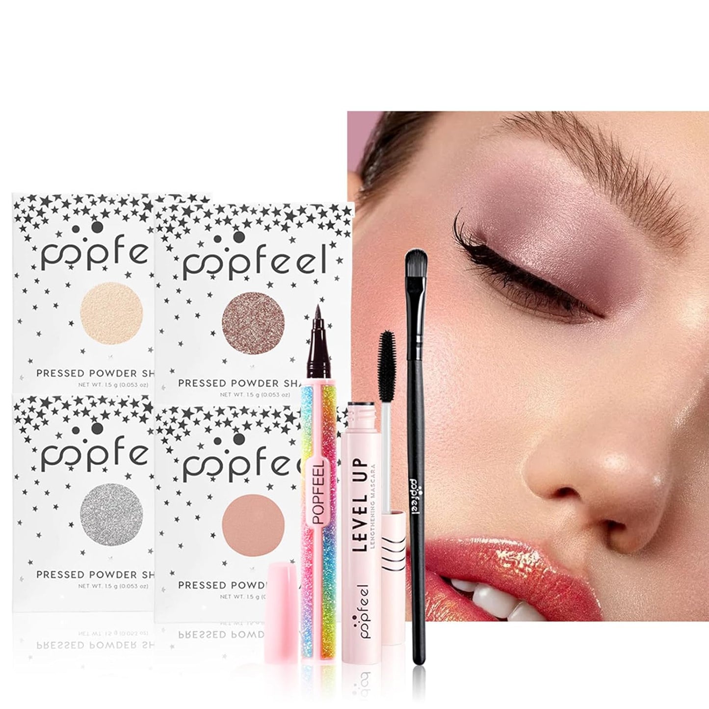 All in One Makeup Kit, Full Starter Essential Makeup Kit for Women Beginners Includes Foundation Concealer Lipgloss Mascara Eyeliner Pencil Powder Shadow Set