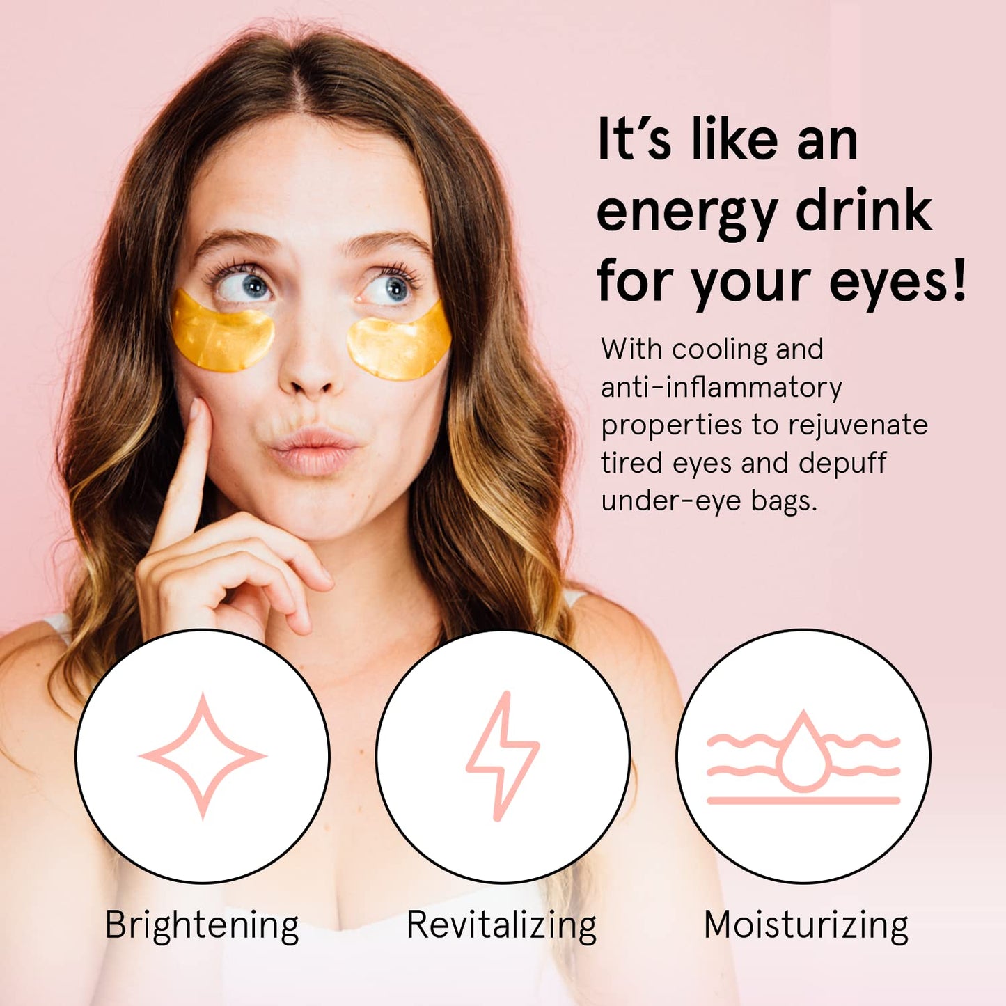 Grace & Stella Under Eye Mask (Gold, 6 Pairs) Dark Circles Under Eye Treatment, Puffy Eyes, Undereye Bags, Wrinkles - Bachelorette Party Favors, Women Gifts, Vegan, Cruelty-Free Eye Patches for Adults