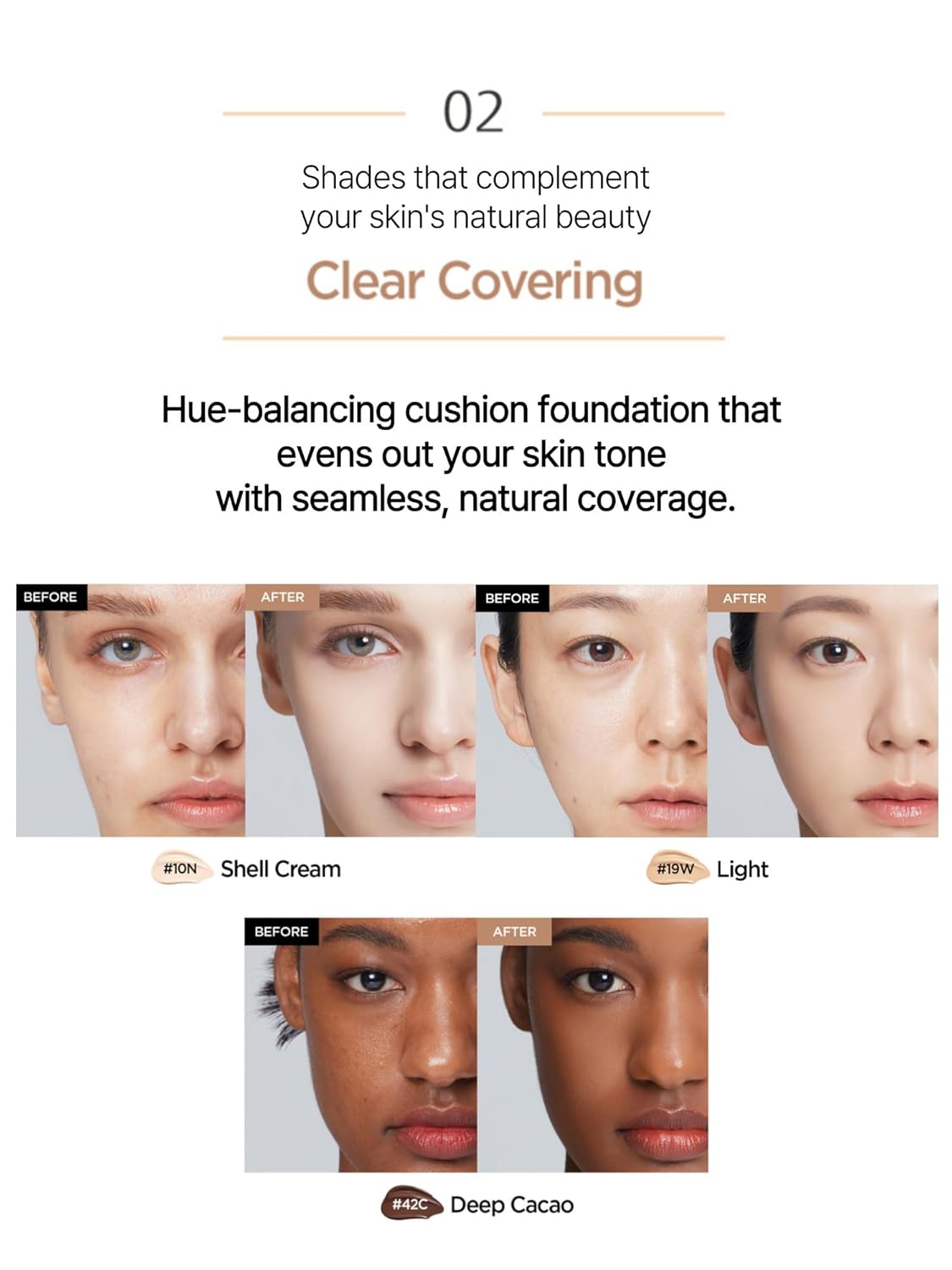 JUNG SAEM MOOL Essential Skin Nuder Cushion 21 Medium 0.49 Fl Oz (Refill Only, SPF 50 Broad Spectrum) | Natural Radiant Finish, Lightweight Hydration, Korean Cushion Foundation