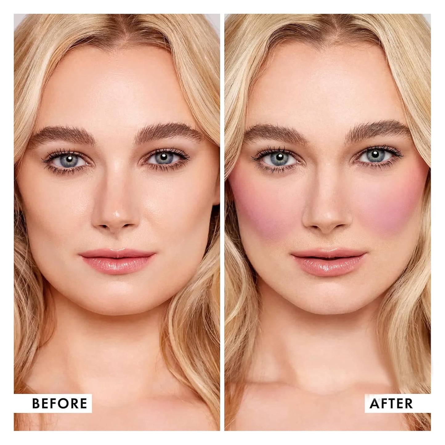 Boobeen 3 Color Blush Palette, Matte Pink Blusher, Blush Powder for Cheeks Makeup, Long Lasting Face Beauty Blush, Light and Smooth