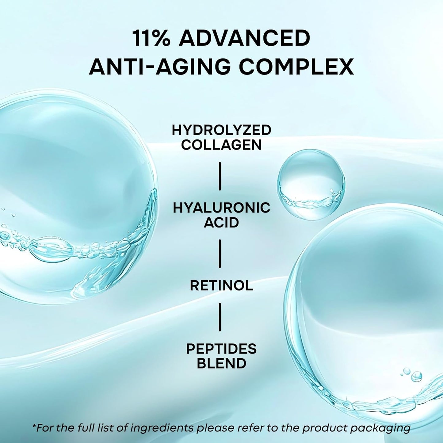 SimplyVital Collagen, Retinol & Hyaluronic Acid Serum - Moisturizer for Face, Neck & Décolleté – Lightweight Hydration for Daily Care – Made in USA – Hyaluronic Acid Cream – 1 fl.oz