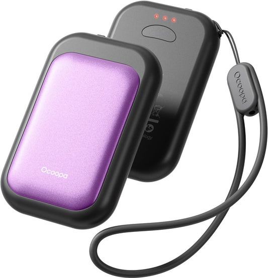 OCOOPA Magnetic Rechargeable Hand Warmers 2 Pack, Card-Style Electric AI Hand Warmers 5000mAh, Pocket Portable Hands Heater, UL Certified, for Men Women, Hunting Essentials, UT4 Young