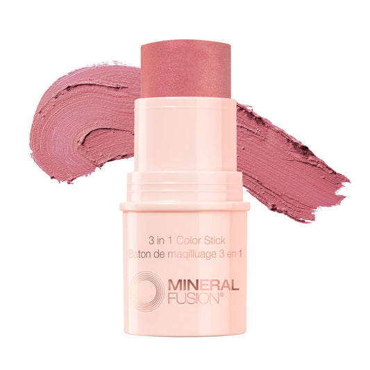 Mineral Fusion, Color Stick Rosette 3 In 1, 0.18 Ounce