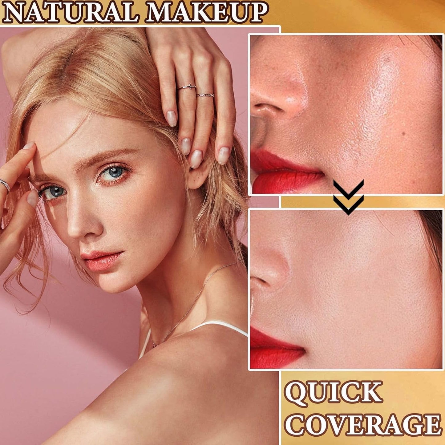 Loose Face Powder,Oil Control Loose Face Setting Powder Matte Flawless Finish Make Up Setting Powder Lightweight Long Lasting Finishing Powder Soft Natural Focus Effect Makeup(3#)
