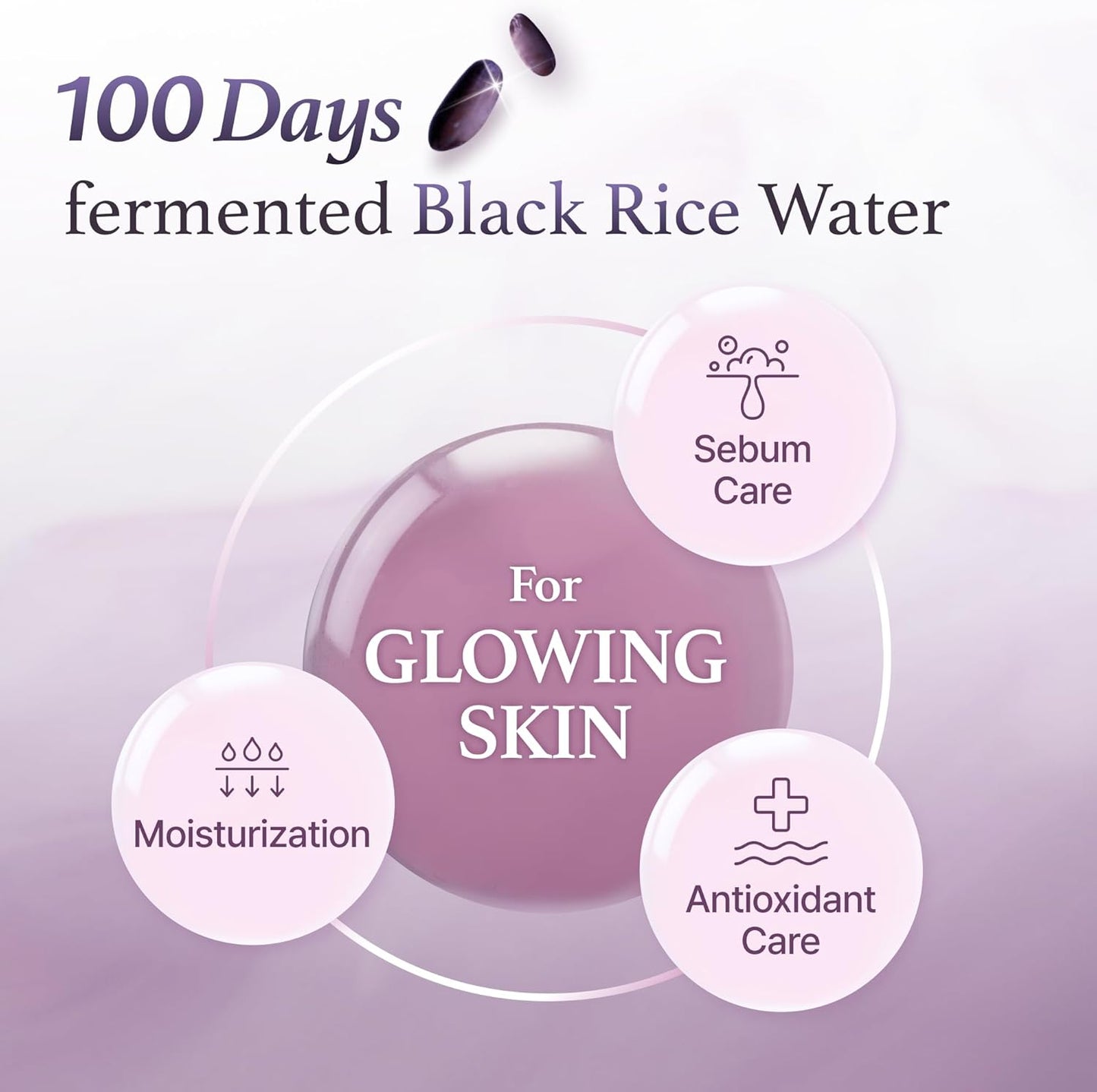 Miniature of Black Rice Toner for Oily Skin, Sebum Control Toner, Lightweight, Niacinamide, Panthenol, Fragrance Free, Korean Skin Care, 30ml, 1.01 fl.oz