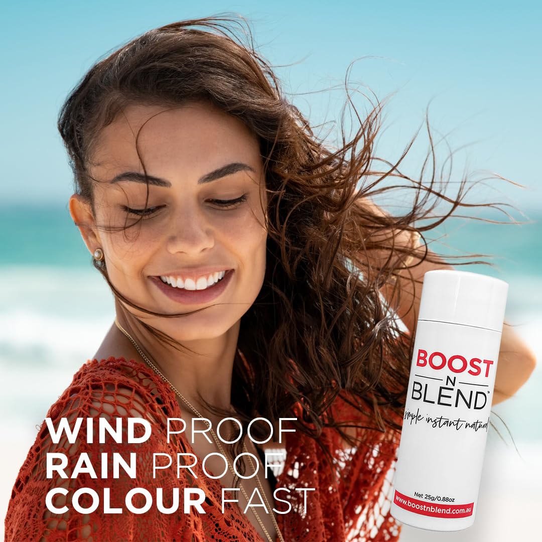 Boost N Blend Scalp Concealer - Hair Volumizer Powder for Thinning Hair and Visible Scalp (25g/0.88oz) - The Only Cotton Fibers for Women