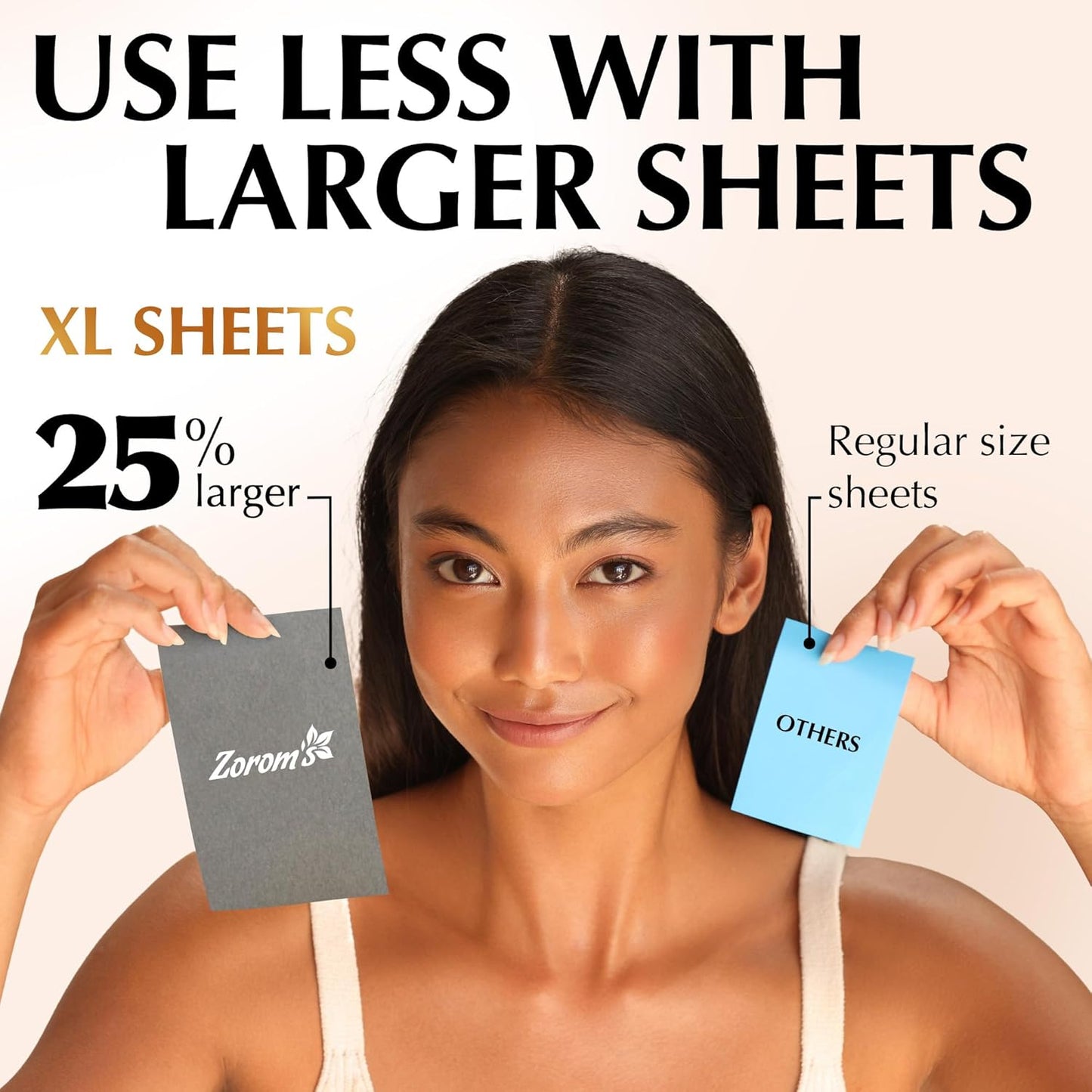 Natural Oil Blotting Sheets for Face with Bamboo Charcoal - 25% Larger - 6pk/600 Makeup Friendly Blotting Papers for Face - Easy Dispensing Oil Absorbing Sheets for Face