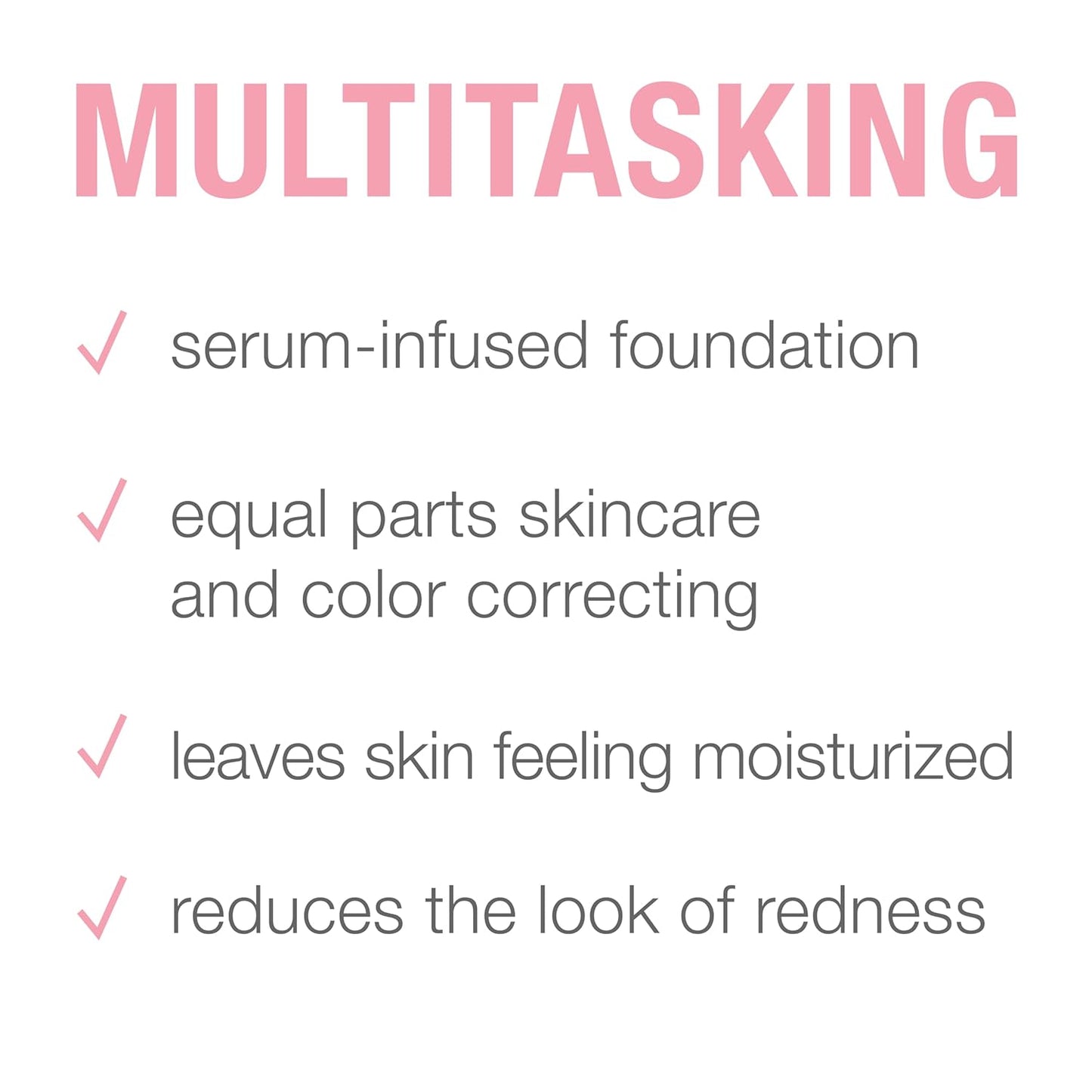 Neutrogena Healthy Skin Sensitive Skin Serum Foundation with Pro-Vitamin B5, Color Correcting & Pore Minimizing Liquid Foundation & Face Serum, Buildable Coverage, Deep 01, 1 oz
