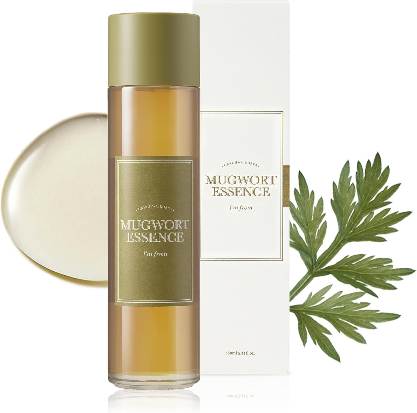 I'm From Mugwort Essence | Vegan Extract - Soothe Sensitive and Irritated Skin, Redness Relief, Refreshing, Korean Hydrating Toner | 5.4 Fl Oz, All Skin Types, PETA Approved