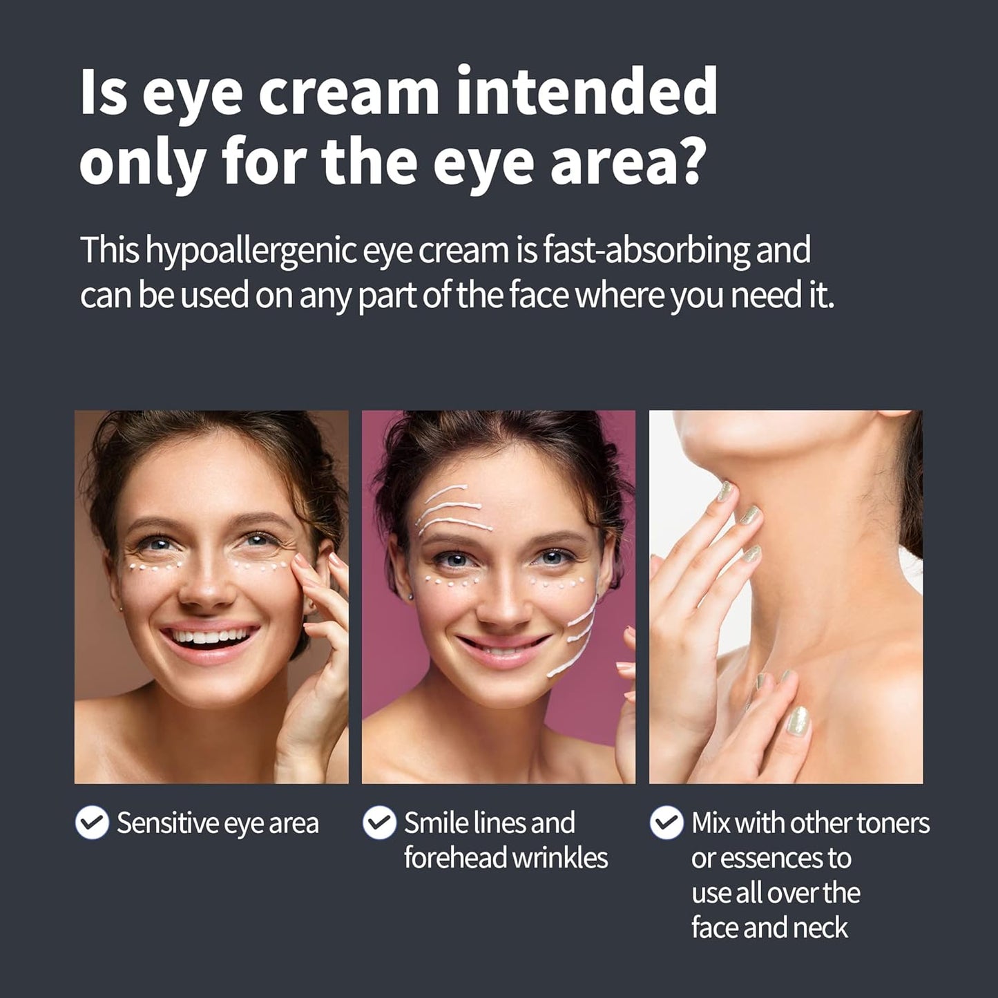 BENTON Fermentation Eye Cream New Version (1.05 oz.) - Galactomyces & Bifida Ferment Anti-Wrinkle Eye Treatment Cream, Dark Circles & Puffiness & Under Eye Bags
