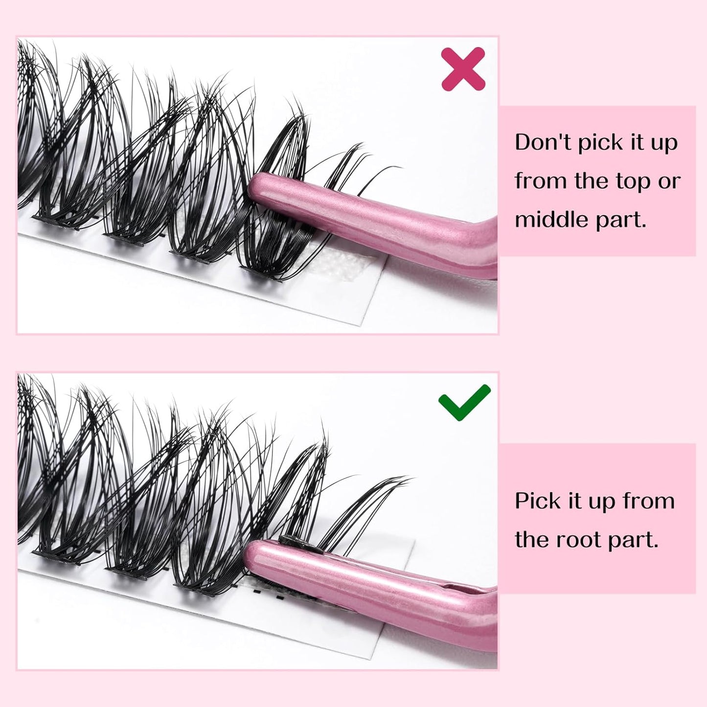 280 Pcs Individual Lashes 30D+40D Mixed Lash Clusters 14 Rows Cluster Lashes that Look Like Eyelash Extensions DIY Lash Extension Self Application At Home (30+40-C-18)