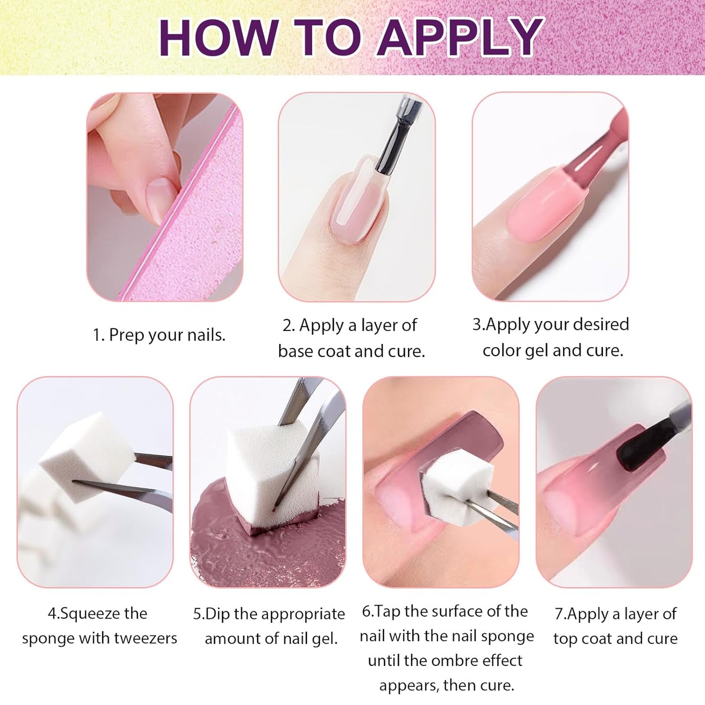Gradient Painting Gel, 9 Colors Ombre Gel Nail Polish Nude Pink for Pigment Pat Aura Nails, French Manicure Long Lasting Home Salon DIY Nail Art Terracotta Blush（01）