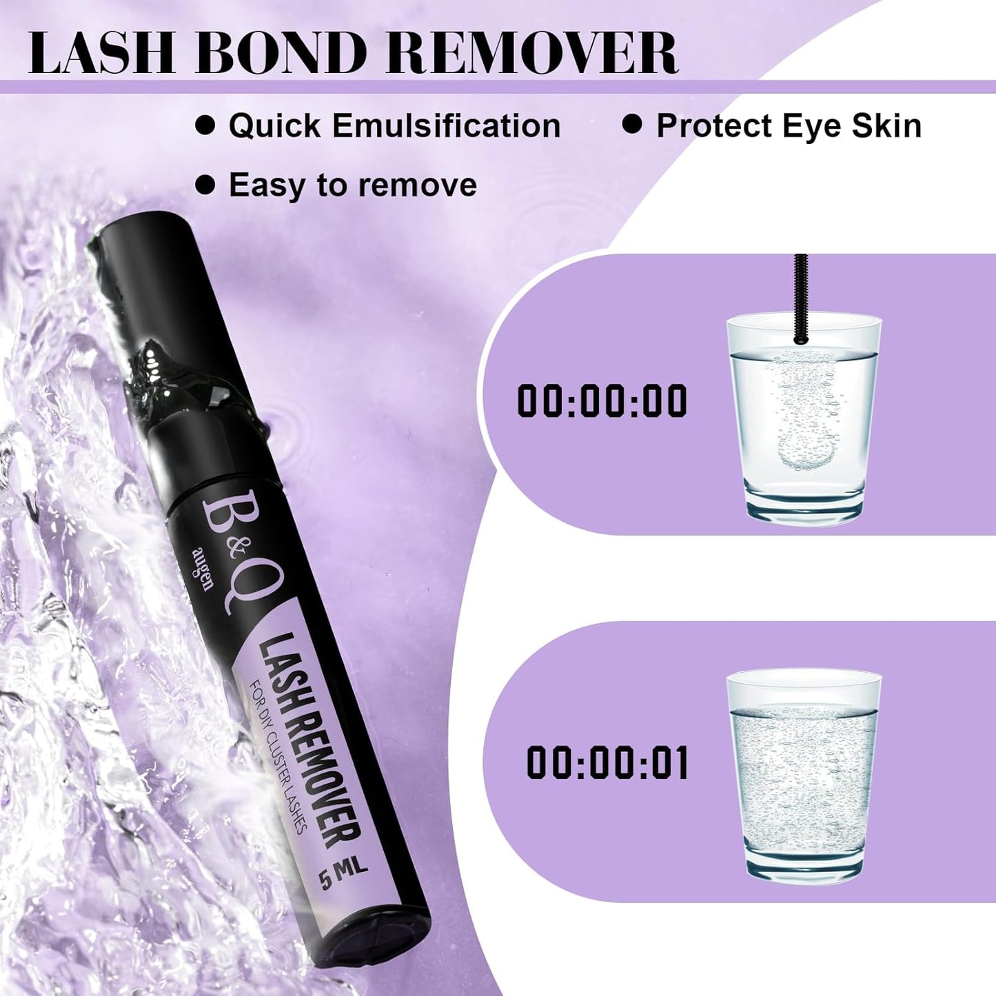 B&Q Lash Clusters Kit 280PCS Eyelash Clusters Kit,40D D 9-16MIX Individual Lash Comfortable Eyelash Extension Set, Classic Look with Bond and Seal Waterproof, Remover DIY at Home(Set,40D)