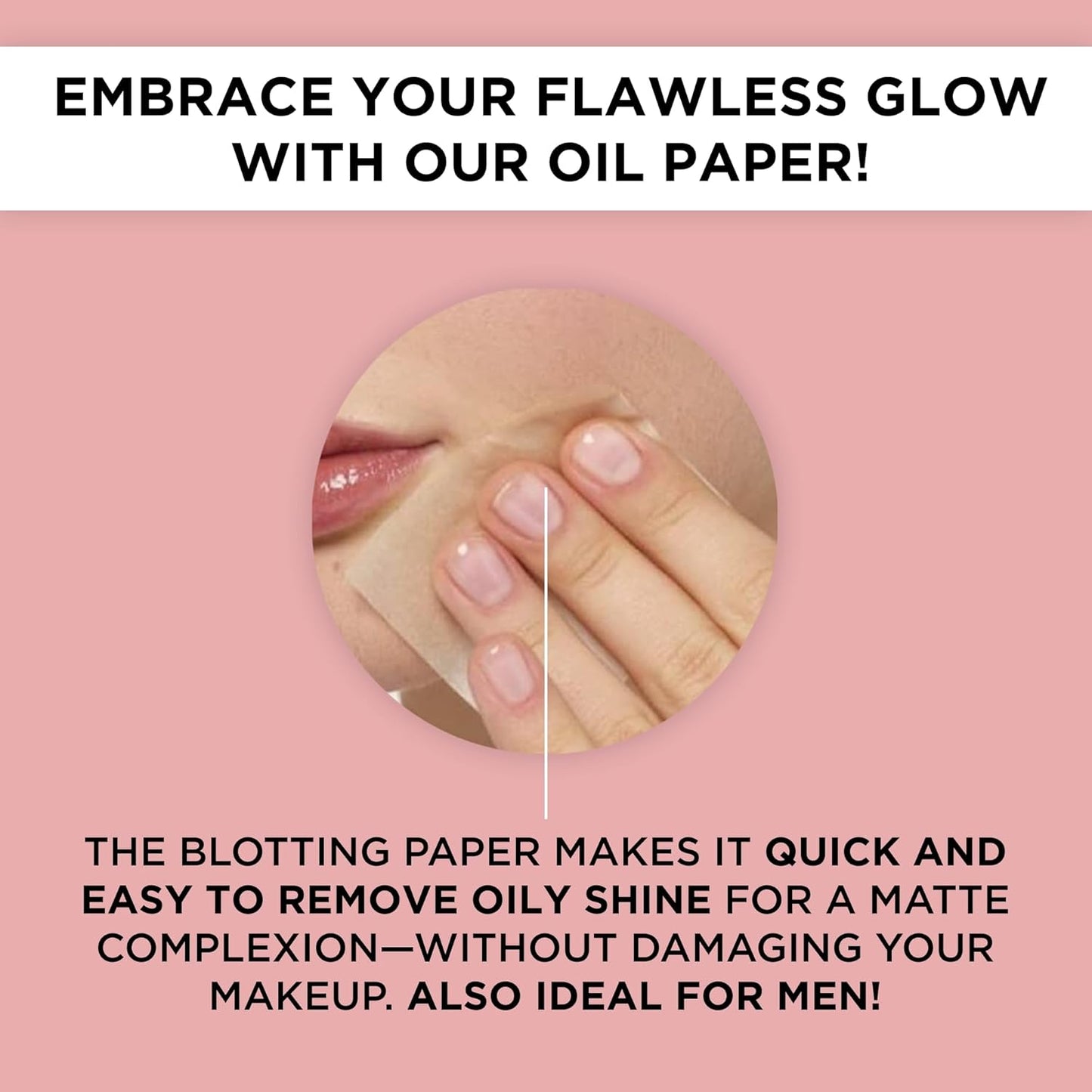 ARTDECO Oil Control Paper - Oil-Absorbing Blotting Paper - Gives Your Complexion a Matte Finish - Refill Pack with 100 Sheets - For Makeup - For Oily Skin - Easy Take Out Design - Face Wash - 100pcs