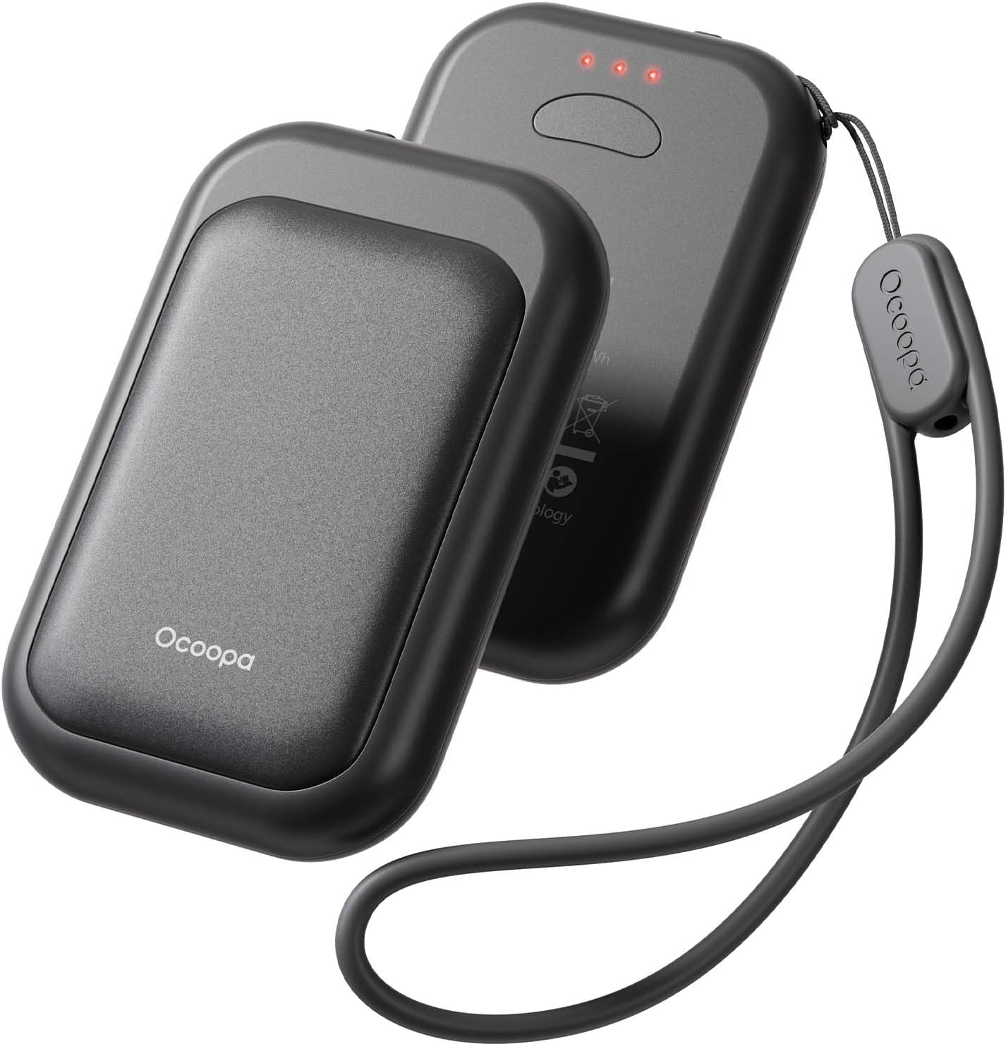 OCOOPA Magnetic Rechargeable Hand Warmers 2 Pack, Card-Style Electric AI Hand Warmers 5000mAh, Pocket Portable Hands Heater, UL Certified, for Men Women, Hunting Essentials, UT4 Young